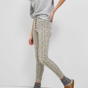 Anthropologie Pilcro High-Rise Button-Fly Skinny Corduroy Pants